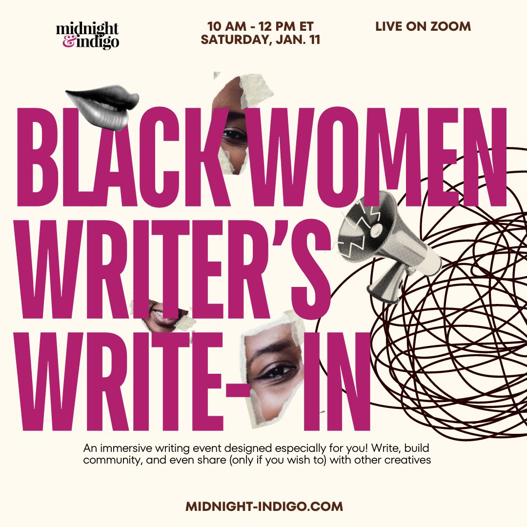 midnight &amp; indigo - Black Women Writers Write-in | January 2025