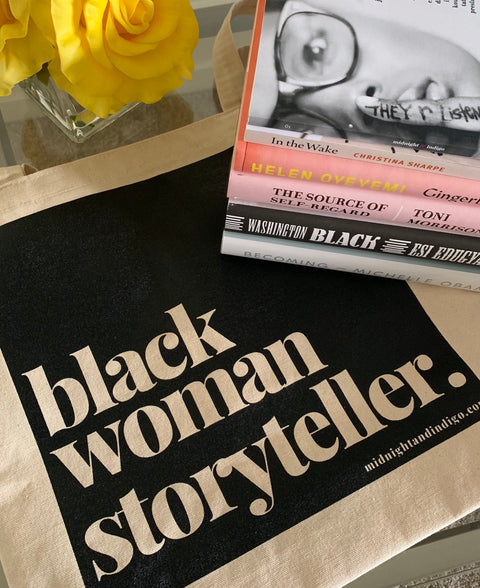 "black woman storyteller"™ Tote bag